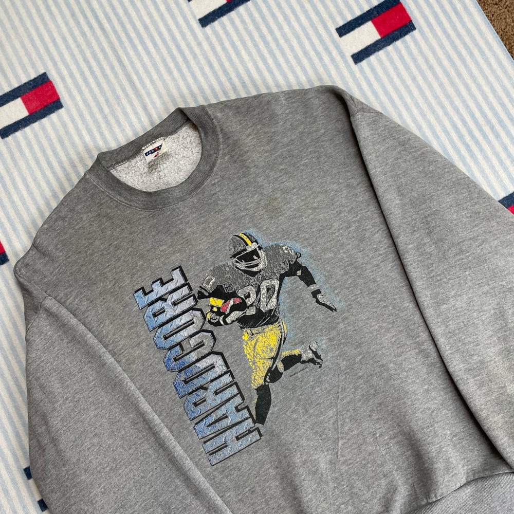 Vintage Football Hardcore Sports Athlete Crewneck Sweatshirt - Picture 4 of 13